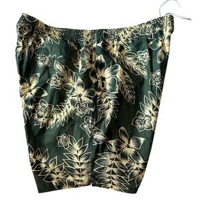 NWT RIO by Merrill & Forbes Men XXL Floral Green Shorts w pockets cotton
